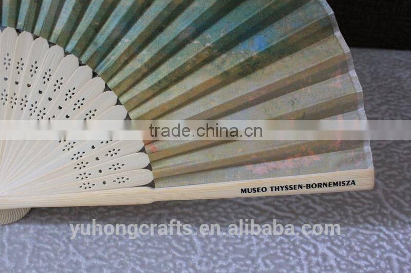 Decorative Chinese bamboo fan for gift