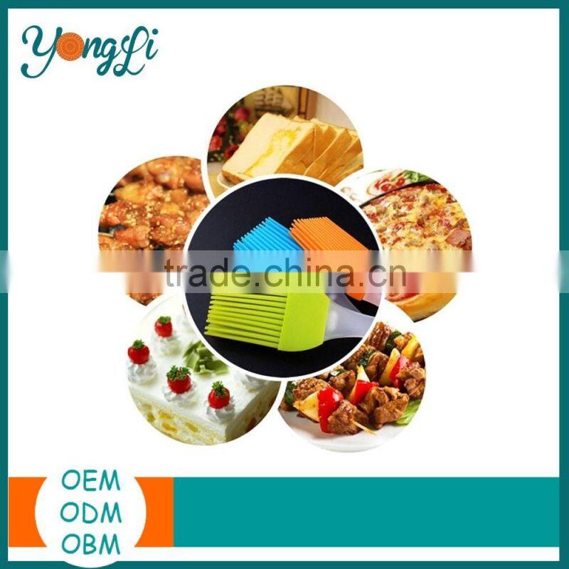 Colorful Silicone Kitchen Utensils Silicone Bbq Grill Brush