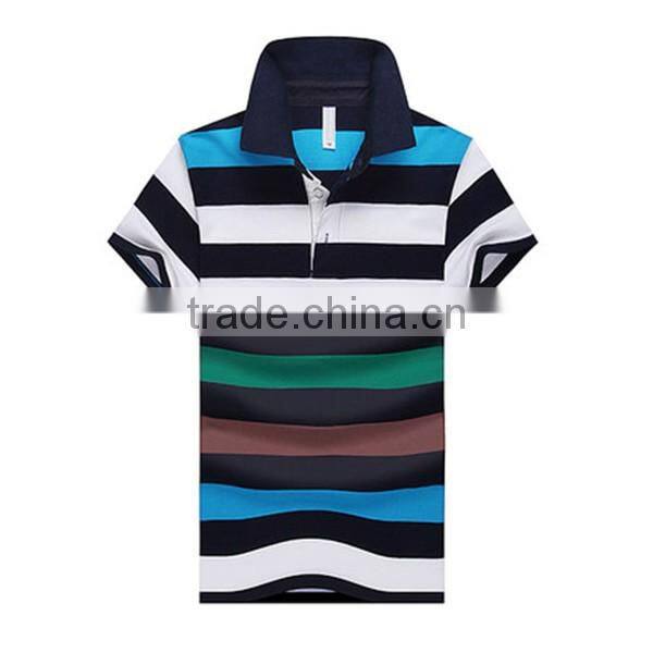 hot summer new cheap price wholesale striped sport for men's uniform polo shirt