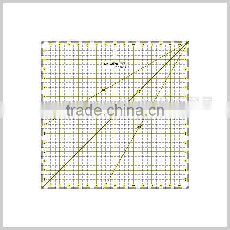 Acrylic patchwork ruler in 16cm*16cm 3mm thicklness #KPR1616