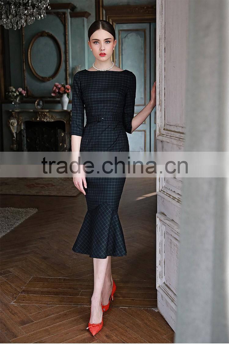 Fashion Design Ladies Elegent Fishtail Long Dress