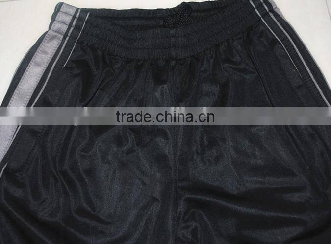 New design from Jiangxi China boys sport pants 100% polyester tricot 200g, brushed inside