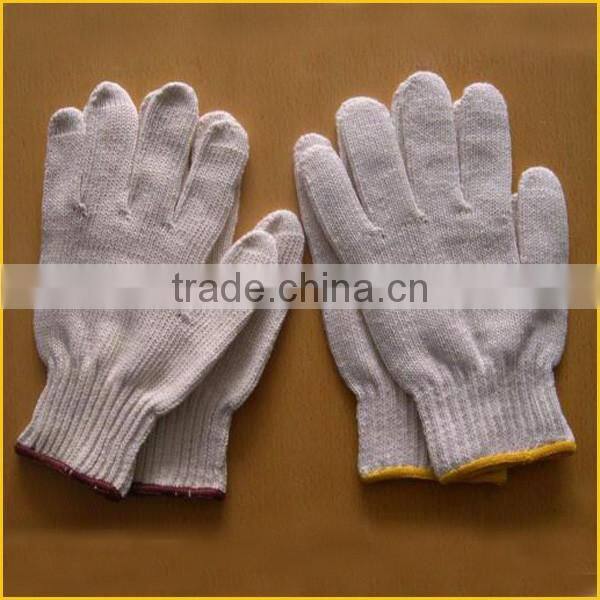 Labor hands protection construction safety rough yarn cotton gloves
