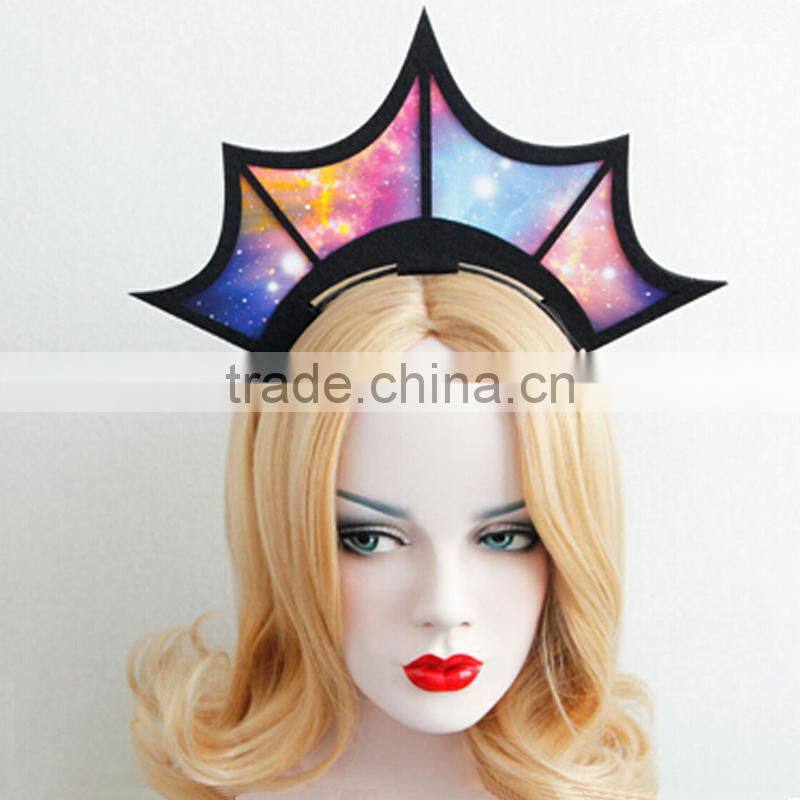 Fashion holiday hair bands Elastic beach style starfish&shell flower hair hoop women flower hair accessory jewelry