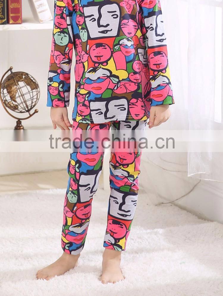 Custom Weatern Style Laughing Pyjamas Mother Daughter Matching Clothing