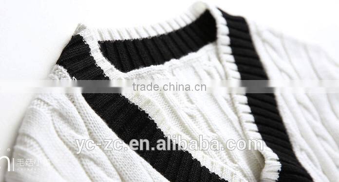 ladies loose embroidery pullover sweater