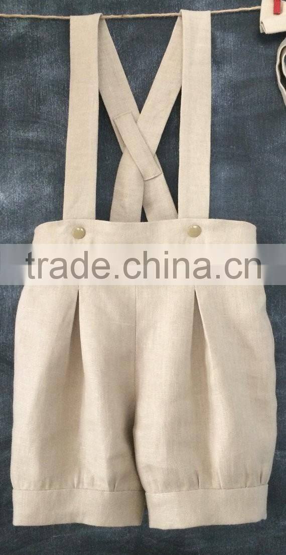 Suspender Shorts Baby Clothes Plain Color Apparel Kids Clothing Wholesale