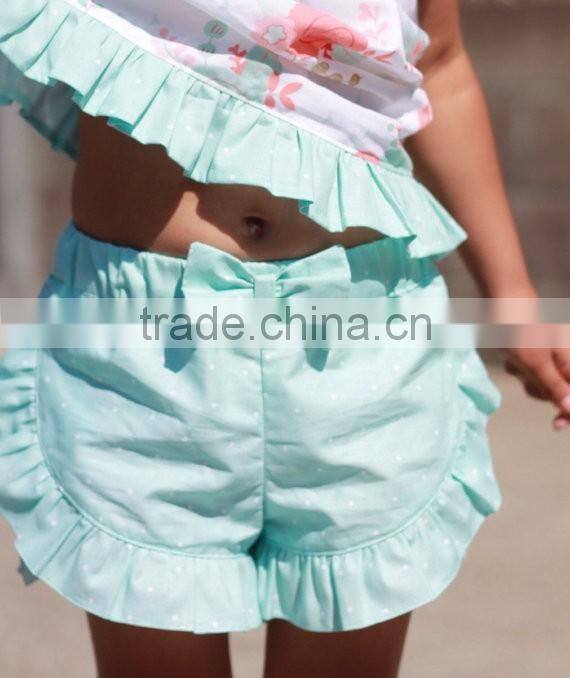 New Arrival Baby 100% Cotton Ruffle Shorts Cute Kids ruffles Pants Baby Pants For Baby Girl Trousers