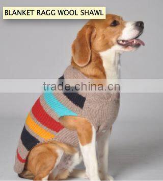 Round Neck Stripe Wholesale Dog Clothes Hand Made Dog Sweater