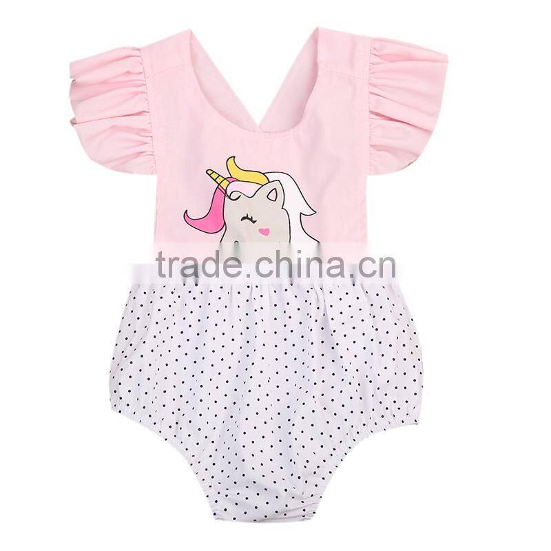 2017 hot sale fashion 100% cotton import baby clothes china baby romper/baby toddler clothing