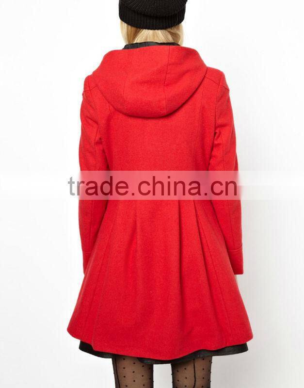 womens classic wool toggle jacket AD2119