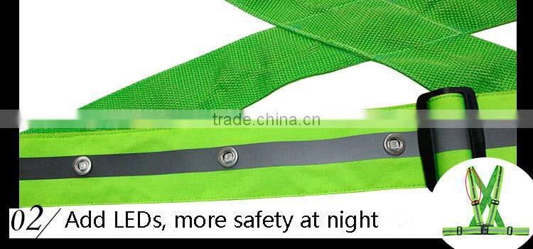 hospital work clothing 100% cotton with led light warning