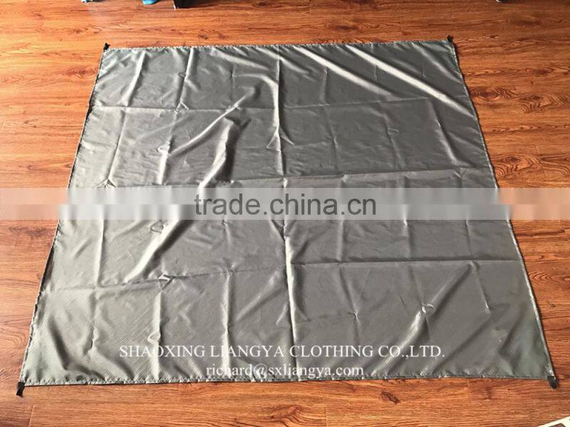 2017 Cheap beach blanket round custom waterproof black picnic mat camping picnic mat compact pocket blanket