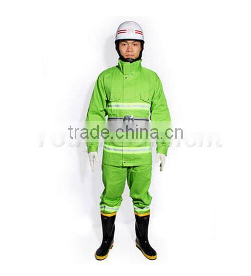 rip-stop dustproof hi-vis EX-factory price fire fighting suit