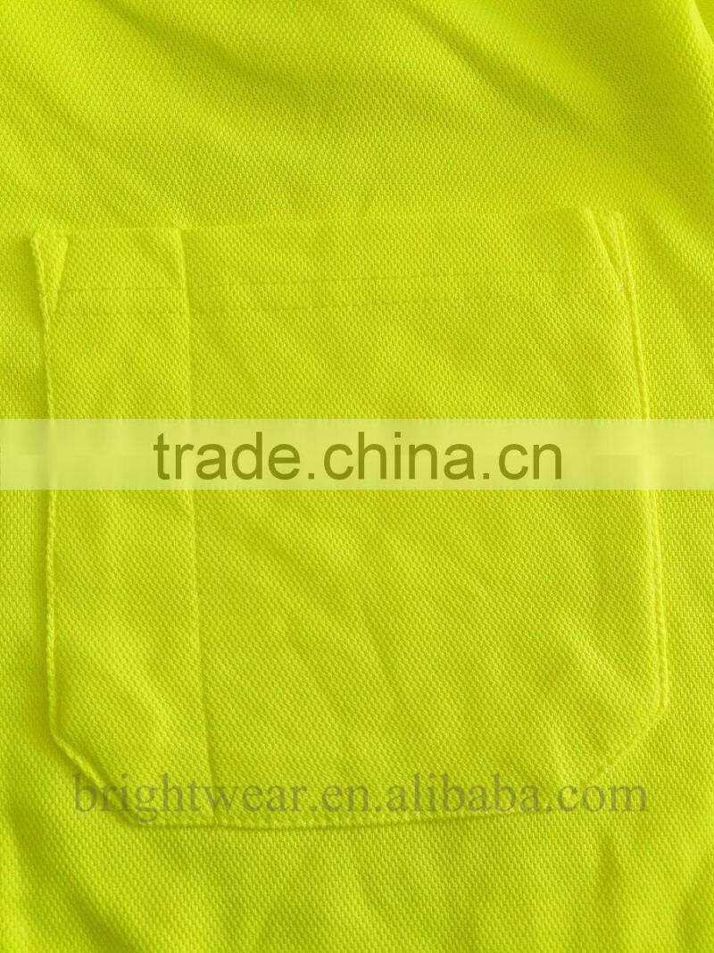 Hot sale poly/cotton two-tone long sleeve Australia safety day use only reflective polo shirt