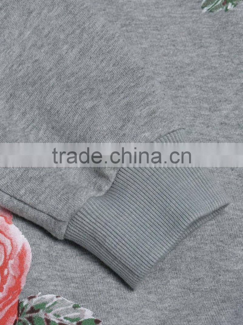 new style original fashion custom womens printed crewneck fleece sweatshirts LH5868