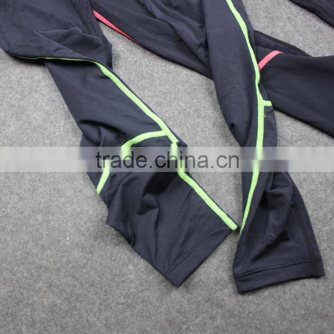 custom wholesale men's compression running pants/leggings