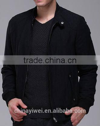 plaid linen show thin water scrubbing jacket for man