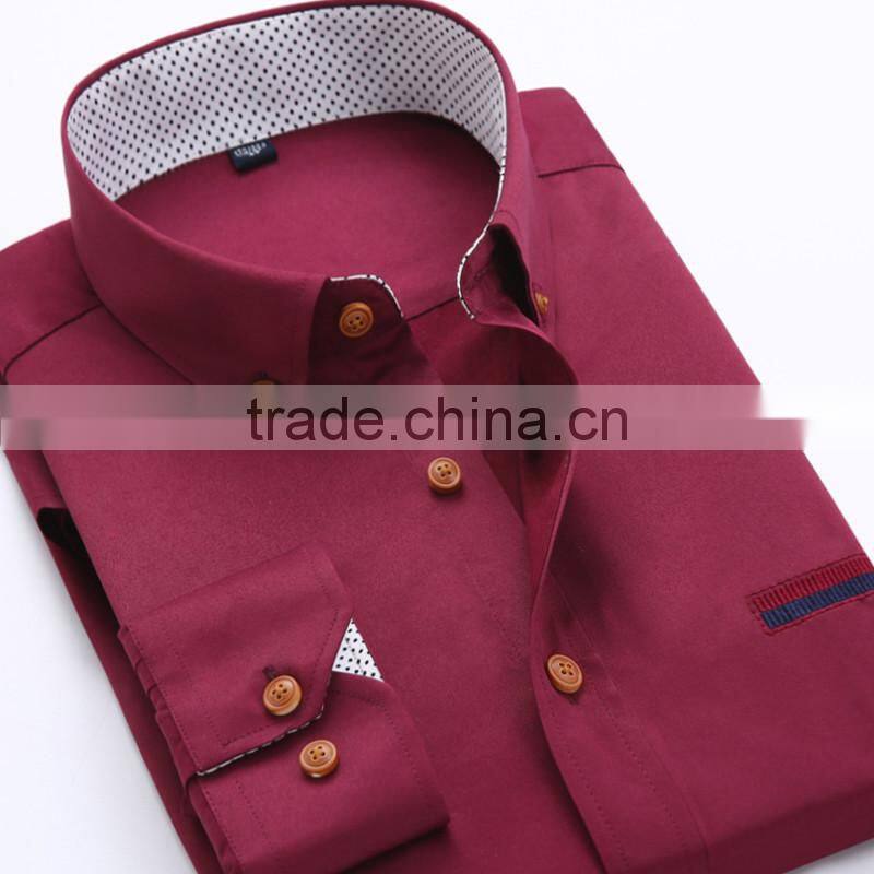 High quality customise 2016 new arrival cheap mens uniform office shirt with private logo