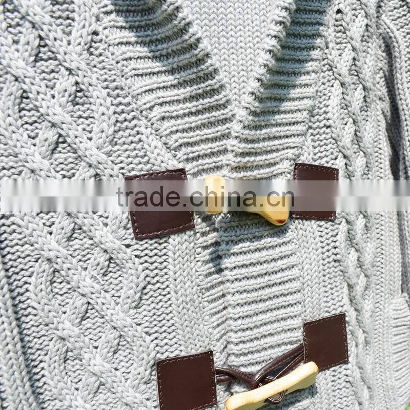 New Design Cable Pattern Knitting Baby Sweater Cardigan Design