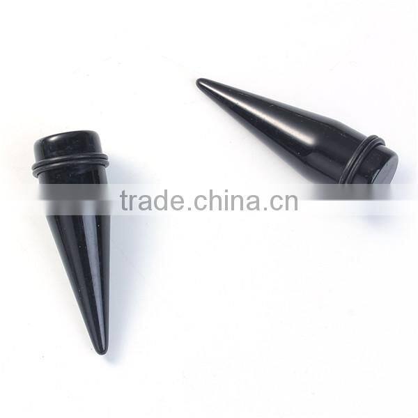 20mm Acrylic Ear Stretcher Expander Tapers Black Sizes Ear Expander