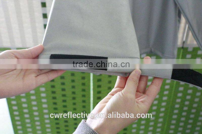 Keep warm in the winter metallic silver retro reflective jacket with fleece inside