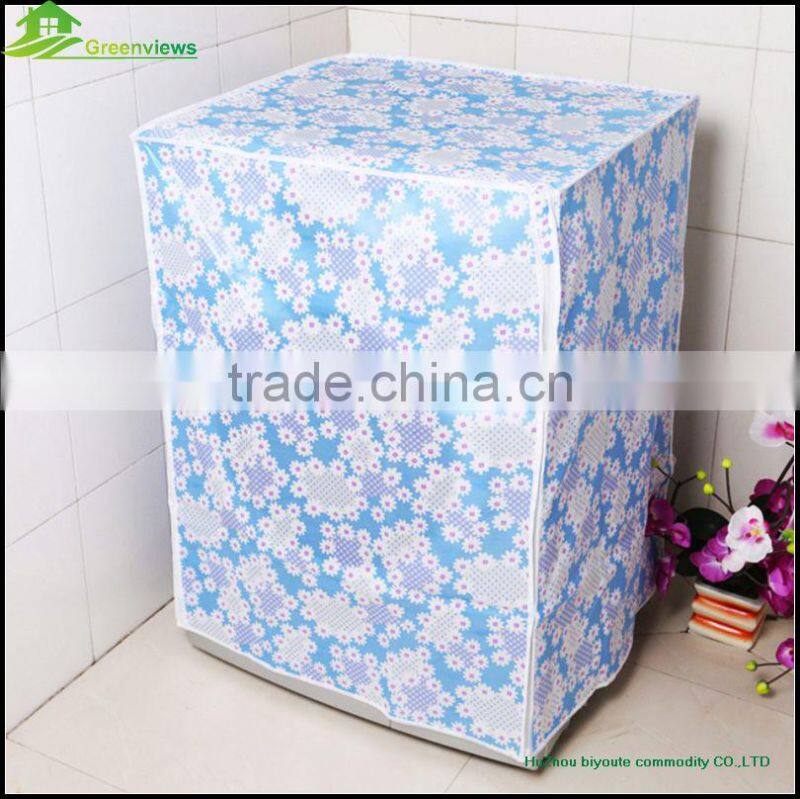 Washing machine fabric cover Water proof washing protective cover thick plastic with flannel in middle cover