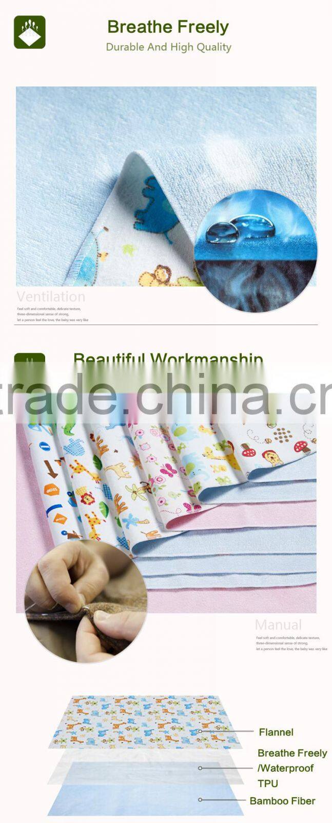 Reusable Waterproof Baby Nappy Changing Mat Wholesale