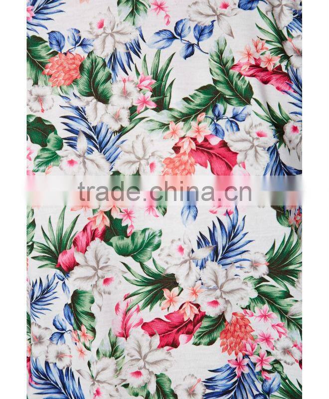 Jersey Fabric Tropical Printing T-shirt Printing