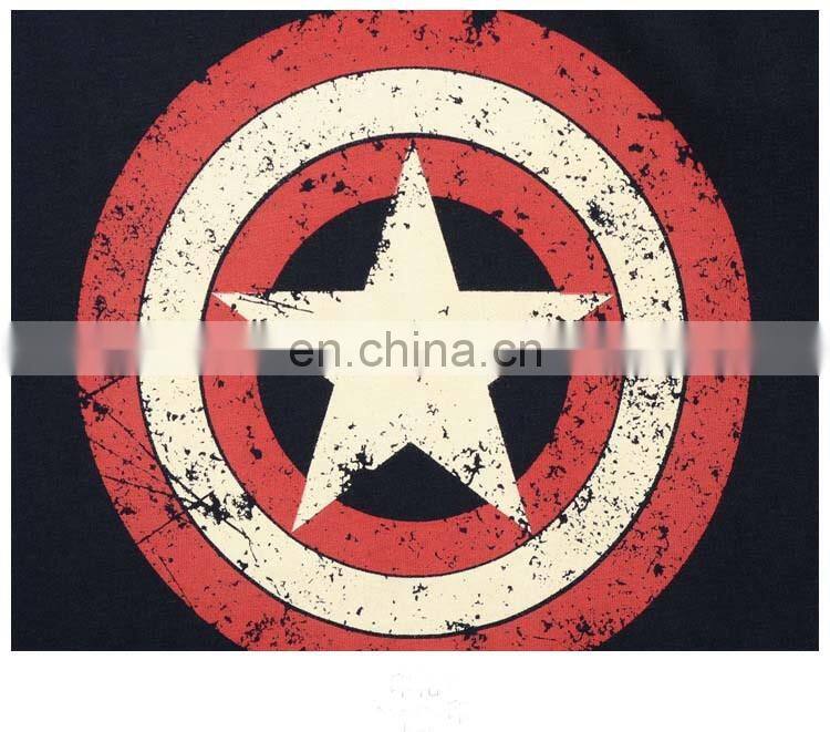 Captain America Navy Distressed Shield T-Shirt