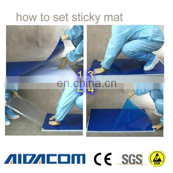 With ANTI-UV Cleanroom mat, 30layers Disposable Clean room sticky mat