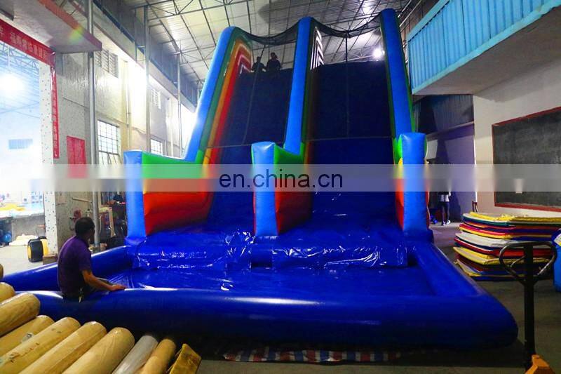 Customized large outdoor water park equipment price giant inflatable pool slide for adult with EN15649