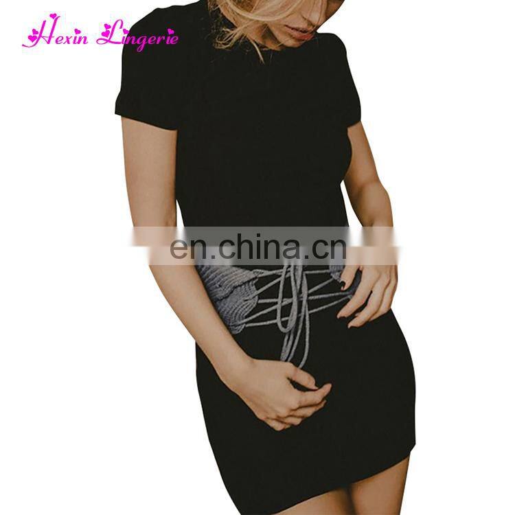 Fast Delivery black khaki gray knitting waist belt sexy mature corset women