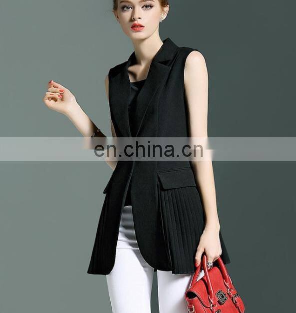 2017 autumn fashion women long middle coat career new design ladies suit casual slim fit blazer lady suit