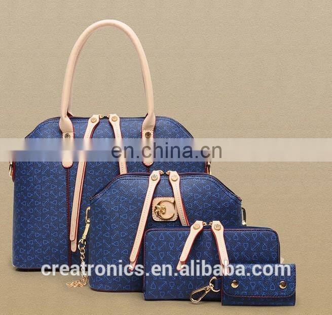 CR USA market expert hot selling pink color tote bag fashion new hand bags popular style 4pcs purse bag set handbags