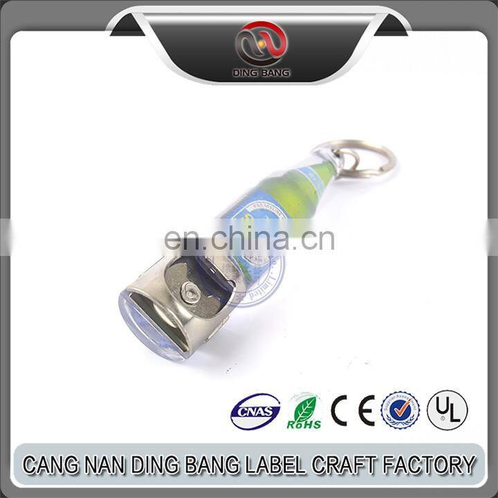 Promotional Items Custom Logo Available Keyring Type Advertising Souvenir 3D Bottle Shape Acrylic Bottle Opener