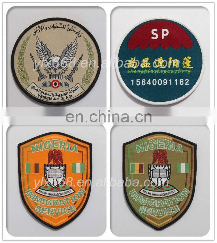 2015 high quality militaty uniform woven badge