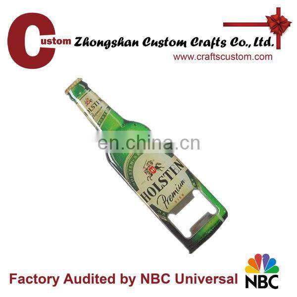 Popular custom metal with printing logo souvenir beer bottle openers