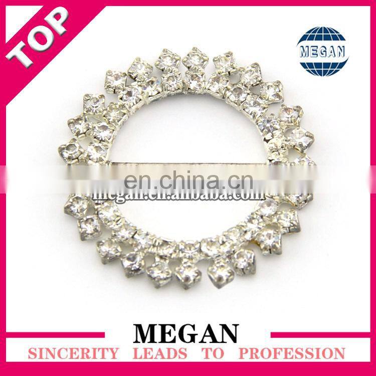 Wedding Decor Invitation oval rhinestone crystal ribbon buckle