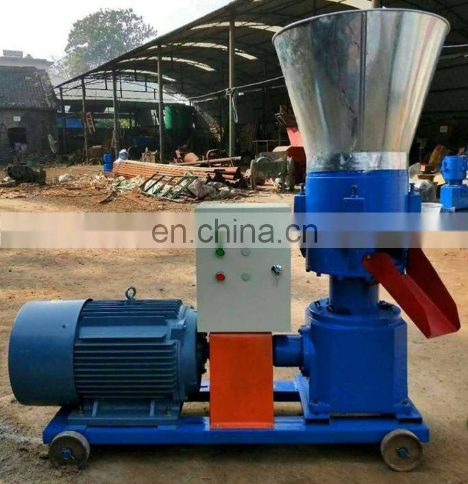 High Output Animal Feed Flat Die Fodder Wood Pellet Granulator Machine