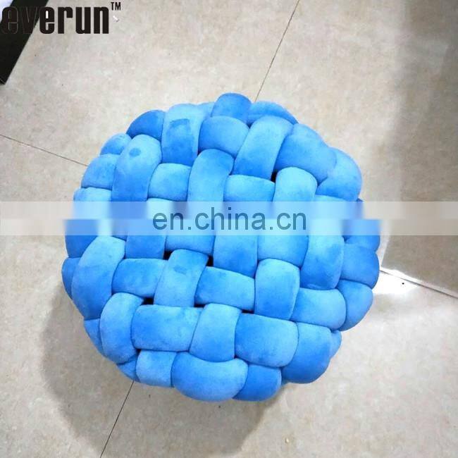 100%polyester tube hollowfiber filled machine washable super giant chunky knot cushion stress ball pillow blanket