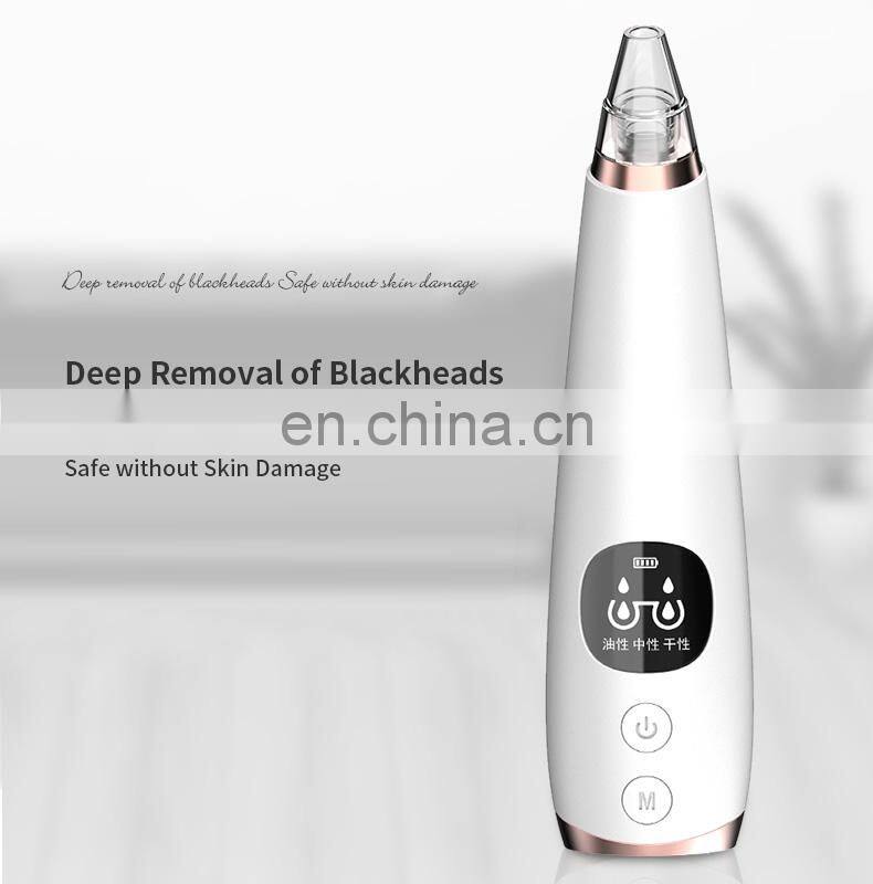 Free Sample Blackhead Remover Set Electric Microdermabrasion Machine with 6 Replacement Probes to Clear Acne Comedone