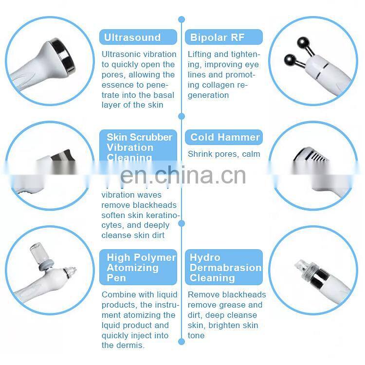 OSANO skin care dermabrasion water oxygen peeling skin whitening rf facial hydro machine