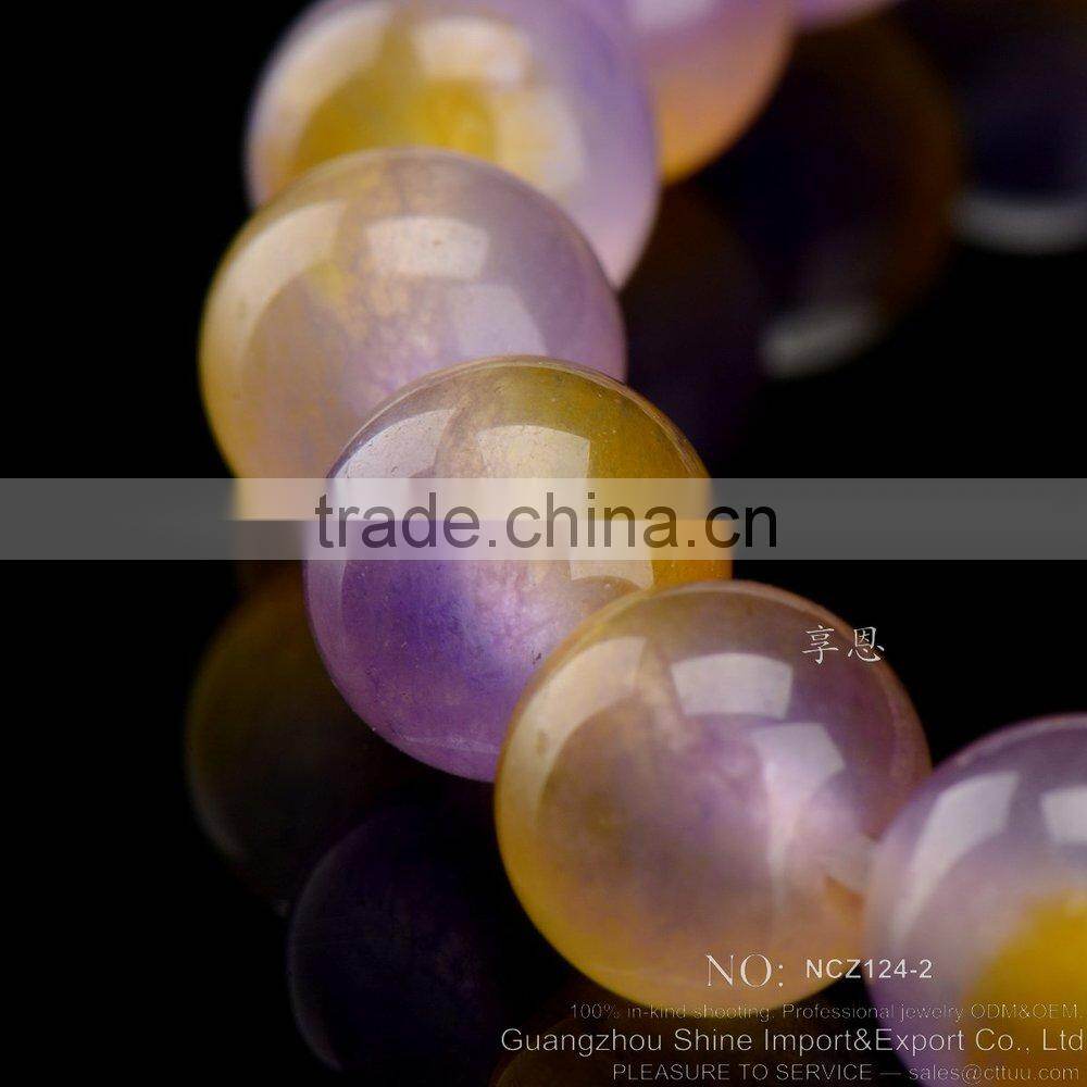 rinbow color 8MM malaysian jade beads bracelet for girl rosary chaplet bead bracelet stretch string bracelet