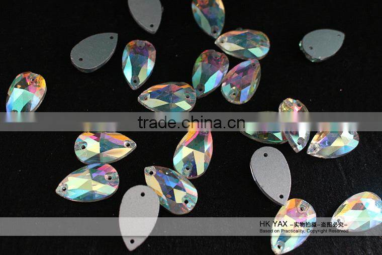 1218L YAX sew on crystal ab rhinestone,sew on rhinestone crystal ab,crystal ab rhinestone sew on