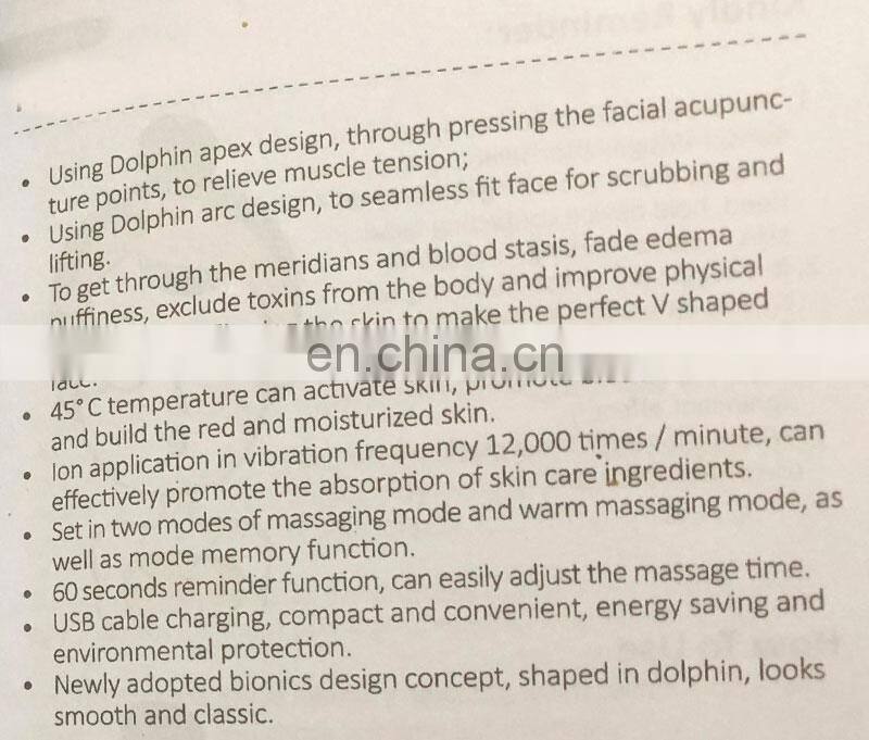 Multiple Micro Current Facial Lifting Massage Thin Face Facial Electric Vibration Heating Beauty Instrument