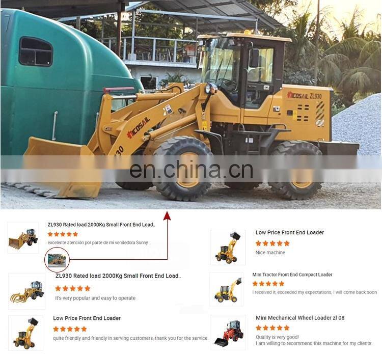 China Mini Top Garden Loader Compact Articulated Wheel Loader For Sale