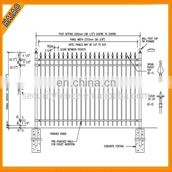 Factory direct sale decorative metal garden fence panel prices