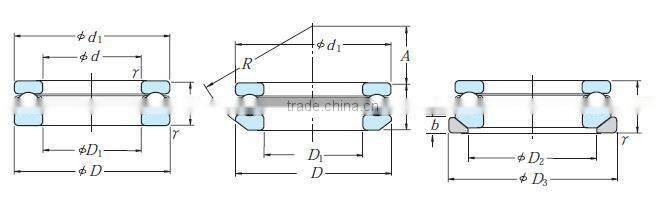 Plane thrust ball bearing 51111