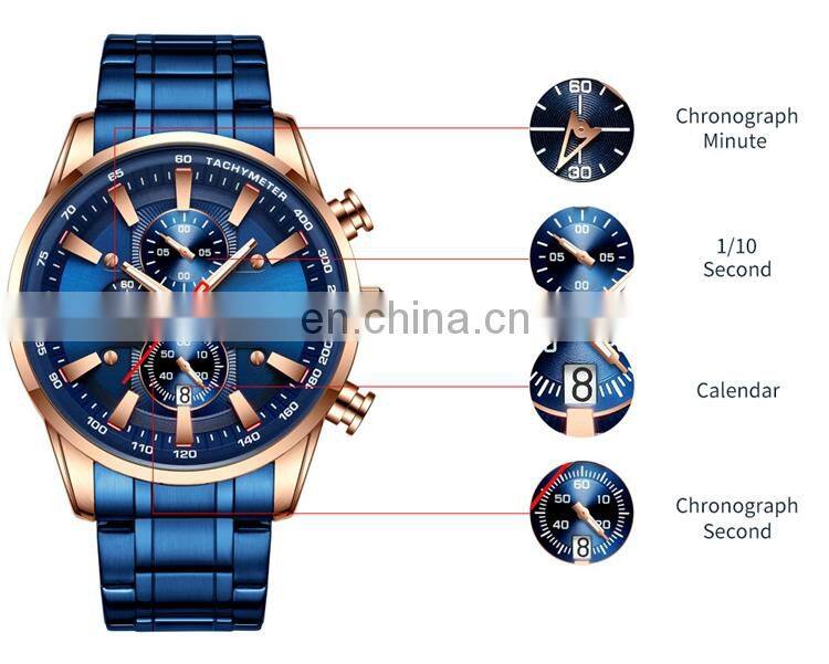 CURREN 8351 Mens Watch Big Dial Waterproof Japan Quartz Stainless Steel Calendar Men's Quality Wrist Watches